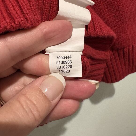 THE CHILDRENS PLACE Sweater Boys XL 14 Red Fair Isle Mock Neck Long Sleeve - Picture 9 of 10